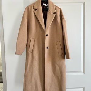 Long camel coat from Mango. Never worn